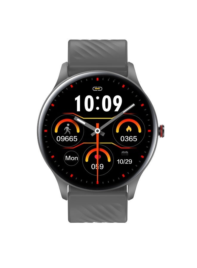 Unisex smartwatch, business smartwatch, waterproof fitness watch, Bluetooth calling, compatible with Android and iOS systems, business watch, zinc alloy vacuum electroplating, heart rate monitoring, silver-gray. - Image 2