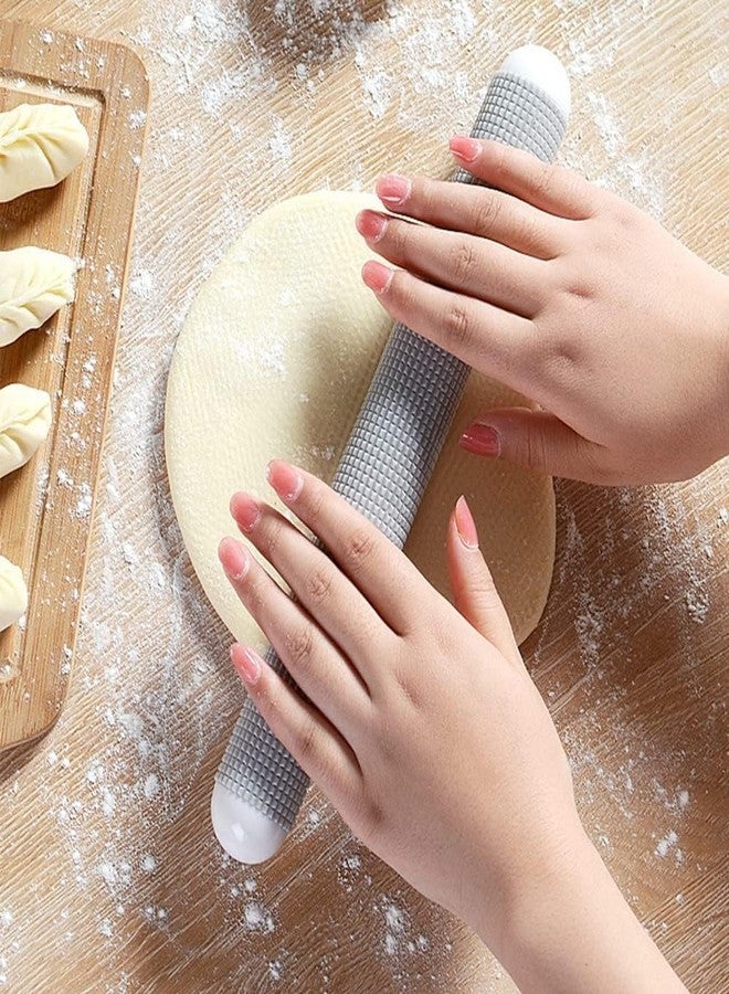 KITDAO KITCHENDAO Plastic Rolling Pin Non-Stick Dough Roller for Baking Roller Pins Kitchen Bakery Rolling Pin Fondant Dough for Pizza Dumpling Fondant Pastry (Multicolor) (Pack of 1) - Image 4