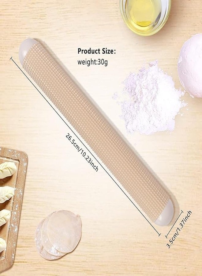 KITDAO KITCHENDAO Plastic Rolling Pin Non-Stick Dough Roller for Baking Roller Pins Kitchen Bakery Rolling Pin Fondant Dough for Pizza Dumpling Fondant Pastry (Multicolor) (Pack of 1) - Image 2