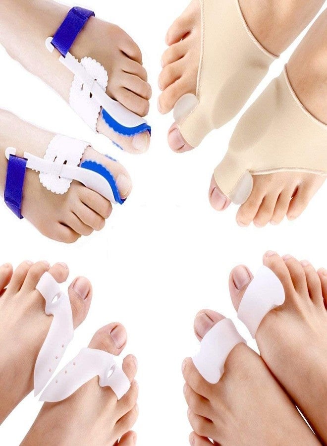 TASKHOUSE Bunion Corrector & Hallux Valgus Splint Big Toe Separator & Protector Foot Support Kit for Pain Relief, Hammer Toe, Joint Alignment Adjustable Brace - Image 1