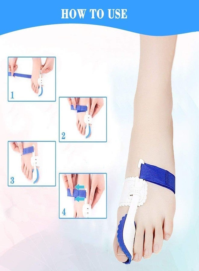 TASKHOUSE Bunion Corrector & Hallux Valgus Splint Big Toe Separator & Protector Foot Support Kit for Pain Relief, Hammer Toe, Joint Alignment Adjustable Brace - Image 5