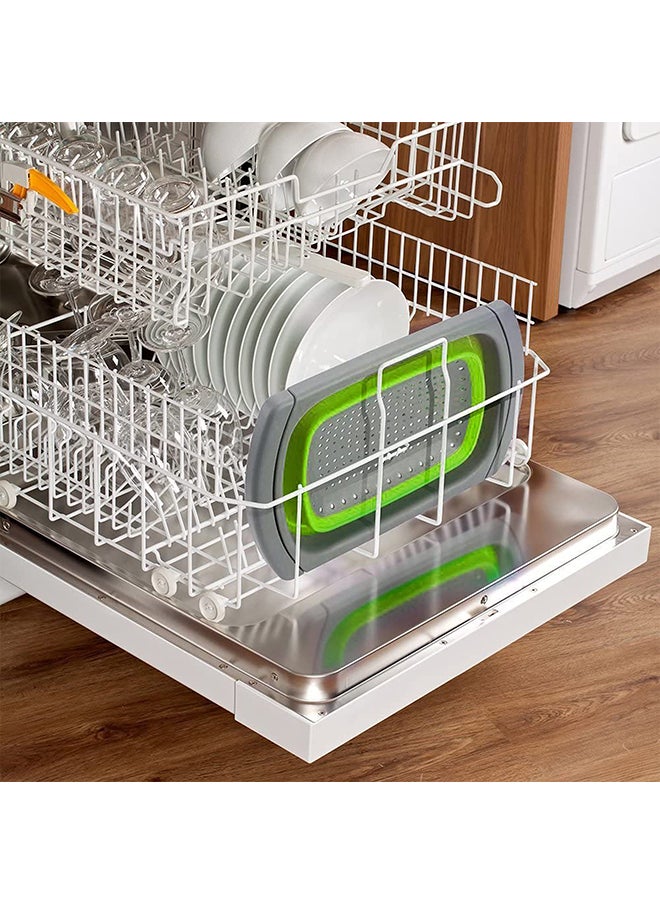 O Ozone Kitchen Collapsible Colander Strainer and Colanders Colanders & Food Strainers for Kitchen (Green)  - Image 5