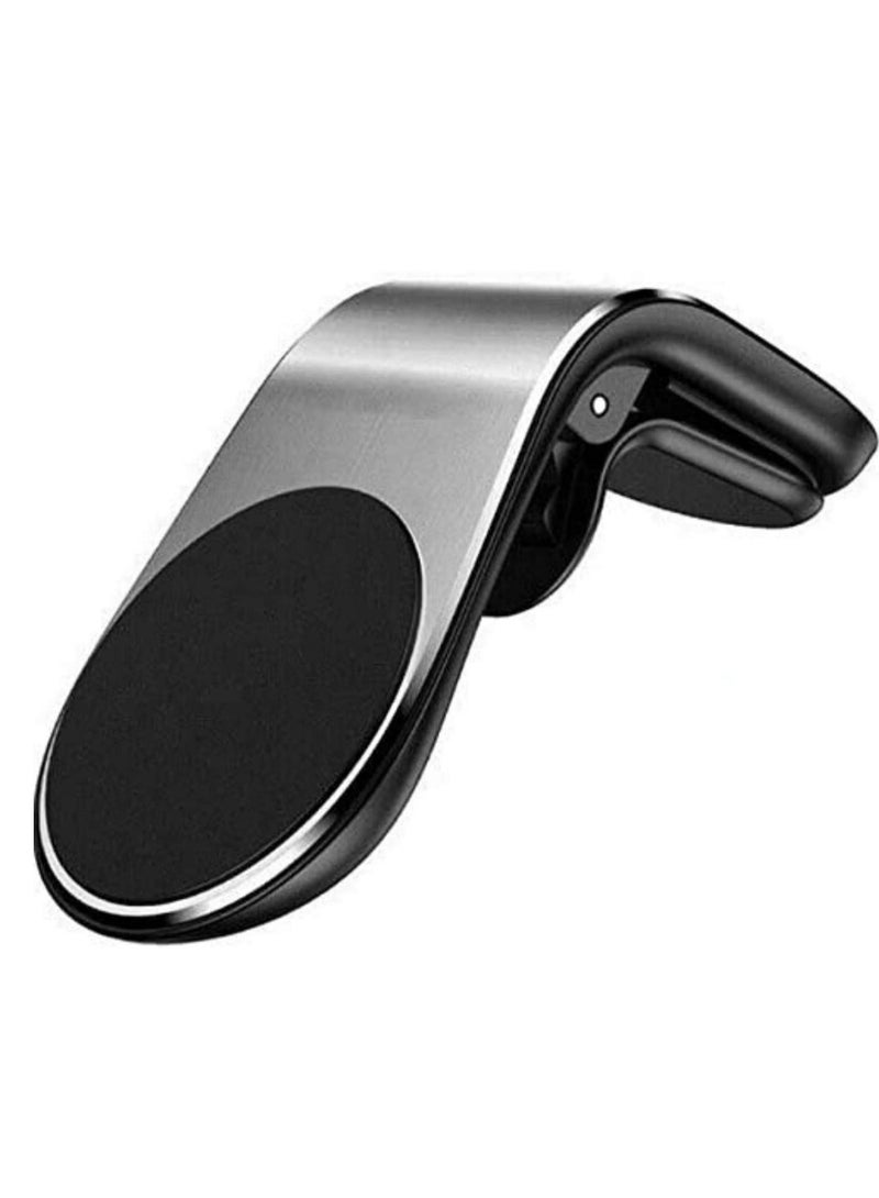 ELTRAZONE Electric Universal Car Phone Holders with 5 Magnets (Metallic Silver) - Image 1