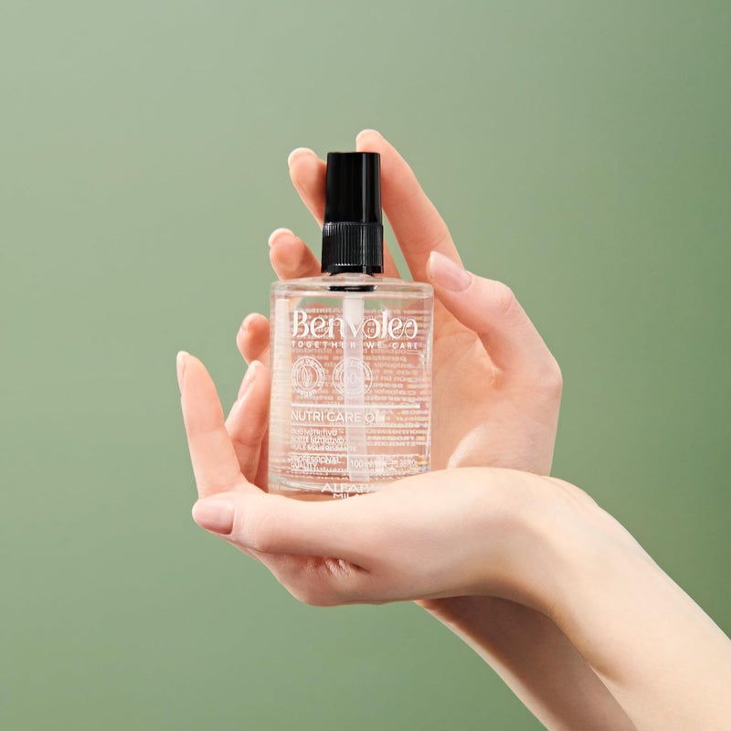 ALFAPARF MILANO Benvoleo Nutri Care Oil for All Hair Types - Clean, Vegan, Sustainable Hair Care - Sulfate and Paraffin Free - Adds Shine and Hydration - Nourishes and Illuminates - 3.38 FL. Oz. - Image 3