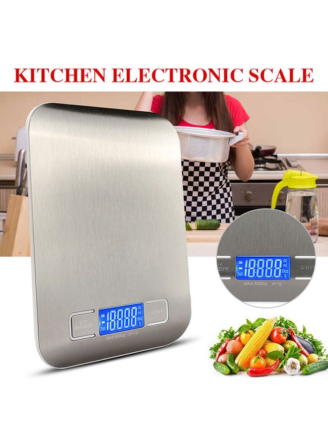 NIBEMINENT Digital Kitchen Scale Silver - Image 3