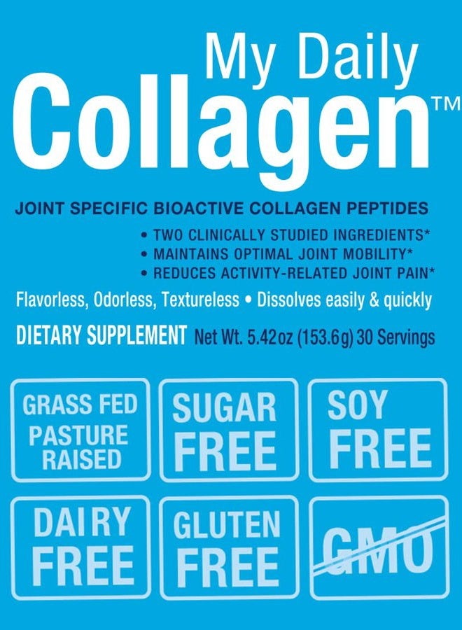 My Daily Collagen: Collagen Peptides Powder with Vitamin C for Joint Support - Perfect for Achy Knees Sore Hands and Knotted Shoulders - Image 2