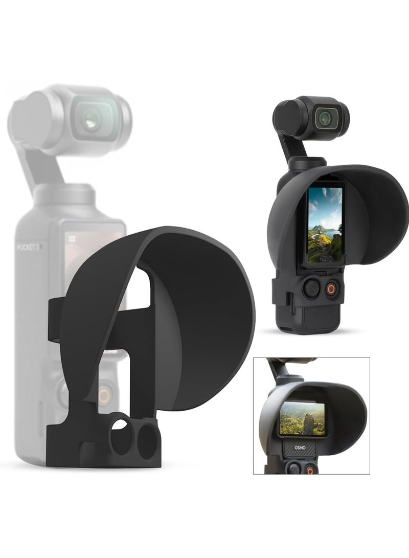 Beauenty Screen Hood Sunshade Cover for DJI Osmo Pocket 3 - Anti-Glare Accessory, Compact and Lightweight Design, Protects Controller and Reduces Glare for Enhanced Shooting Experience. - Image 1