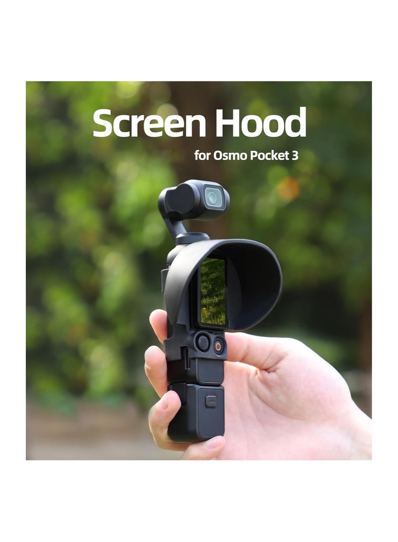 Beauenty Screen Hood Sunshade Cover for DJI Osmo Pocket 3 - Anti-Glare Accessory, Compact and Lightweight Design, Protects Controller and Reduces Glare for Enhanced Shooting Experience. - Image 3