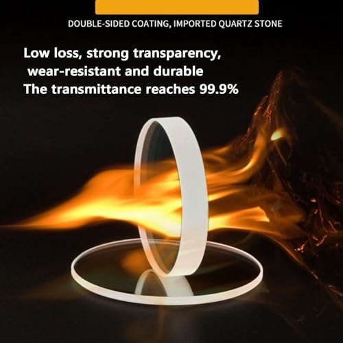 YumiDaya Laser Protective Lens, Laser Optical Protection Lens,Fiber Laser Cutting Head Accessories 27.9 * 4.1(4KW)5PCS - Image 4