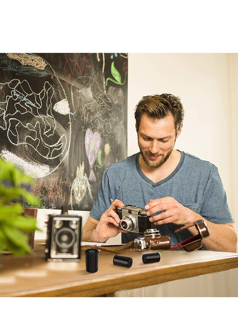 30Pcs Film Canister 35mm Film Cannisters for Science Plastic Film Canister Camera Film Canister with Lids for Scientific Activity Small Accessories Black - Image 5