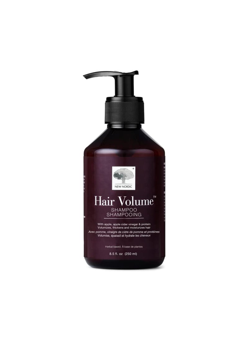 New Nordic - New Nordic Hair Volume Shampoo, Herbal Recipe for Thicker Fuller Hair, Vegan, Clean Ingredients, 8.5 Fl Oz - Image 1