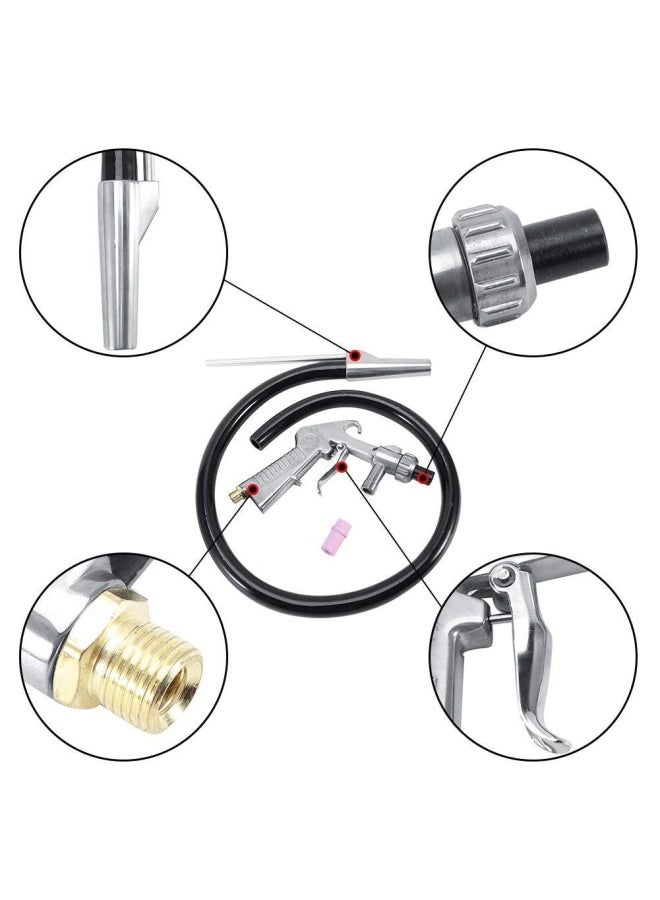 Wogoboo  Sand Blaster Kit Blasting Shot Sandblaster Siphon Feed Gun Nozzle Rust Remove Abrasive Sand Blasting for Sandblast Cabinets  - Image 4