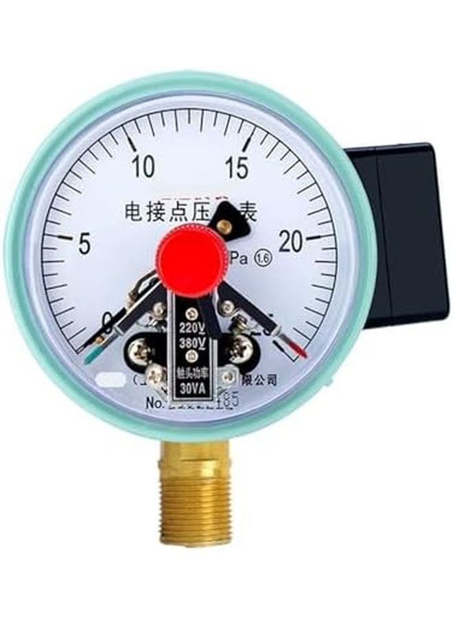 YXC 100 Magnetic Assist Electric Contact Pressure Gauge 0 25mpa 220V 380V 30VA - Image 1