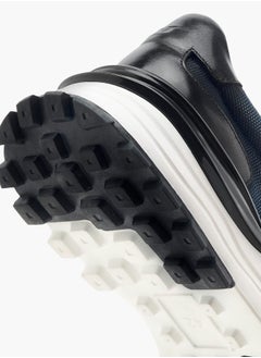 DUCHINI Mens Textured Lace-Up Low Ankle Sneakers  - Image 5
