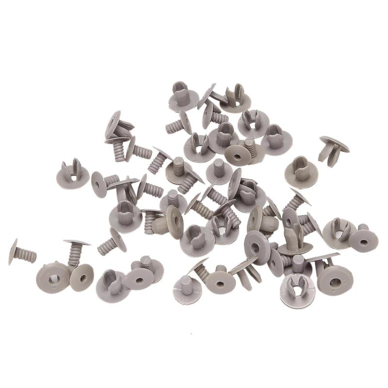 100x For T4 T5 Transporter Eurovan Dark Grey Trim Clips - Image 1