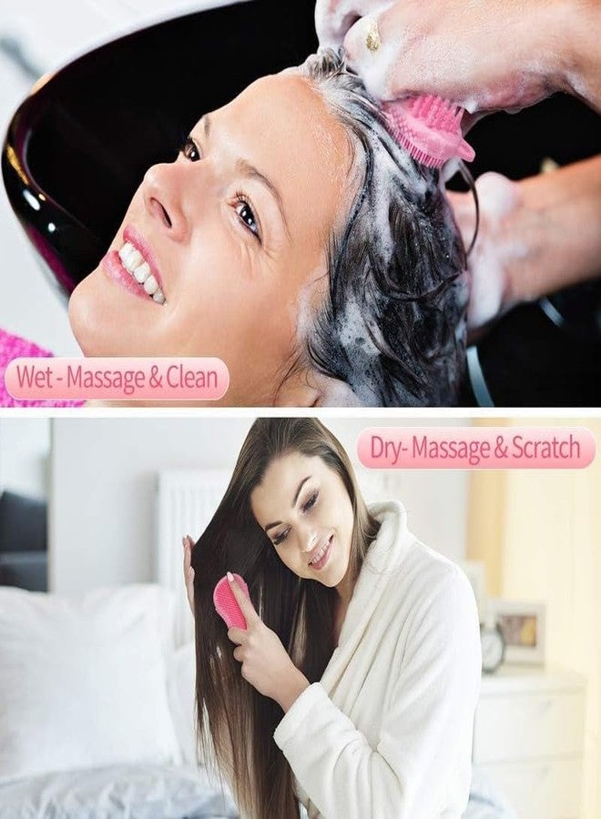 Dkriva® 3 in 1 Bath -Silicone Body Scrubber and Shampoo Brush Silicone Bath Body Brush with Soft Brush Head and Hard Massage Ball for Skin Exfoliation (1Pcs) (Multicolor) - Image 5