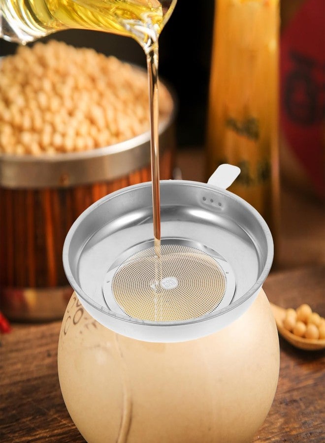 Amosfun Stainless Steel Mesh Filter 5.94X4.92 Inch Fine Oil Strainer and Tea Filter for Cooking Grease and Tea Leaves Kitchen Oil Pot - Image 3