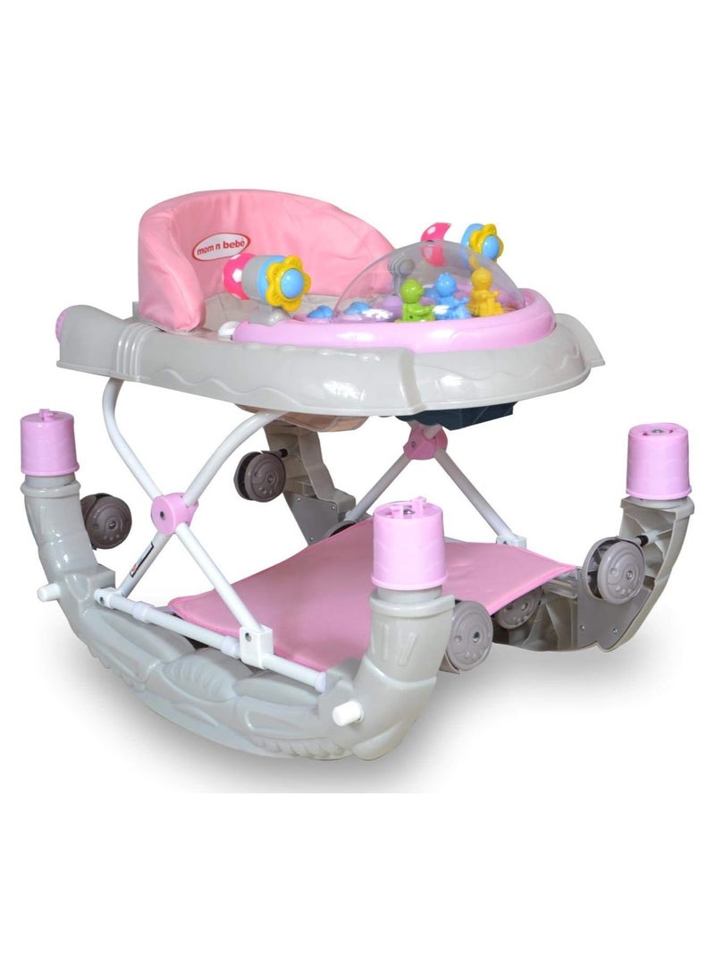 Rally - Multi Function Foldable Soft Cushioned Seat 2 In 1 Baby Walker Rocker - Image 1