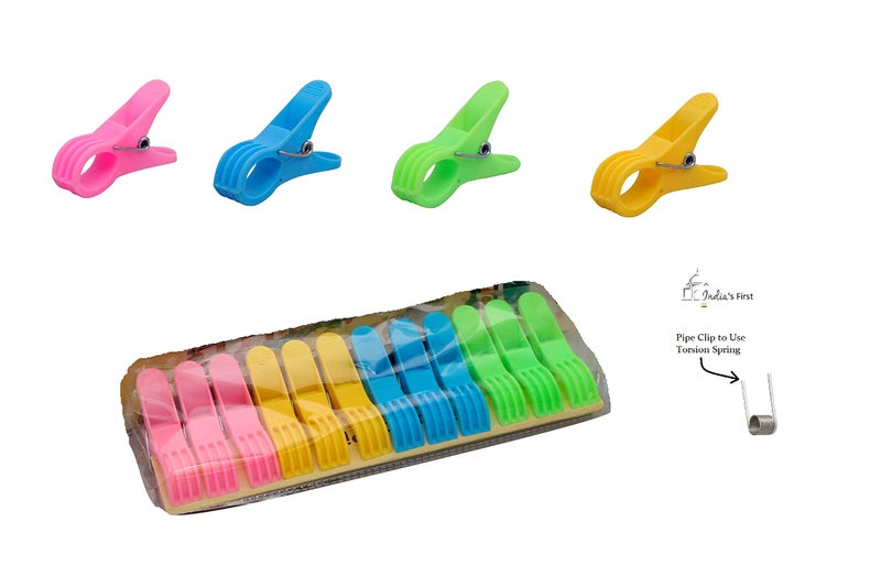 SLA Adi Junior Clothing Drying Stand Friendly Colorful Plastic Cloth Clips Pegs - Pack of 24 - Image 1