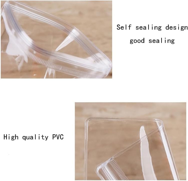 CLENEA 30pcs 3 Sizes Clear Jewelry Organizer, Earring Ring Necklace Storage Bags Travel, Anti Tarnish Protect Jewelry Storage Pouches, PVC Earrings Rings Bracelets Necklaces Storage Bags - Image 5