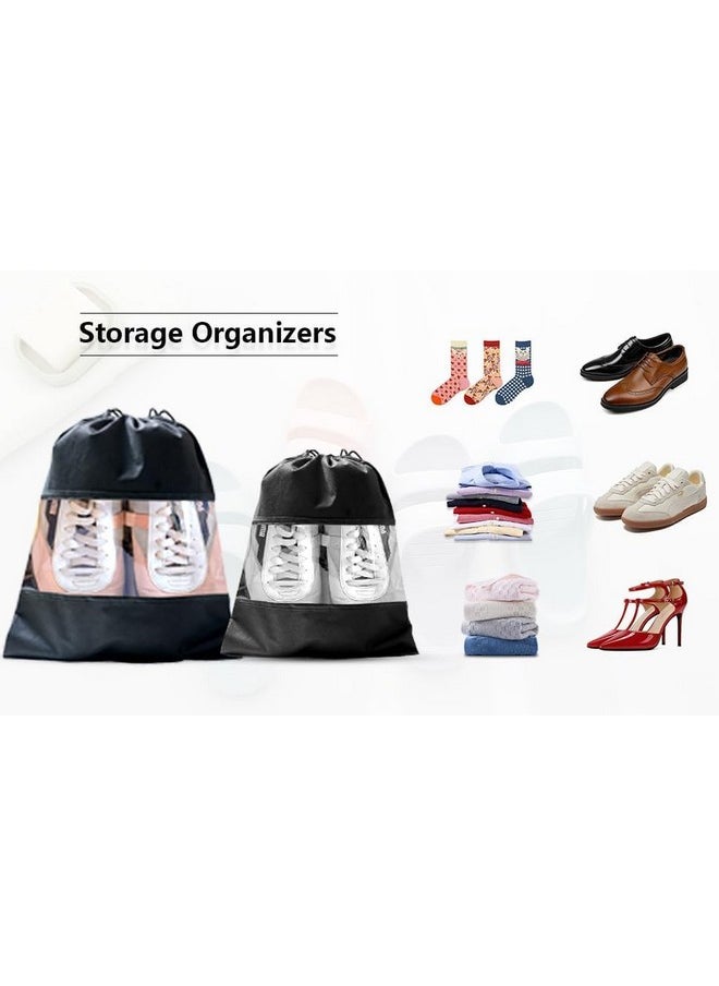 MORADIYA FRESH (LABEL) - MORADIYA FRESH (LABEL) Shoe Bag for Travel & Storage Travel Organizer for Women & Men Travel Accessories Shoe Organizer Shoe Bags Pouches Travel Shoe Cover Essentials, Recyclable Pack of (6) - Image 1