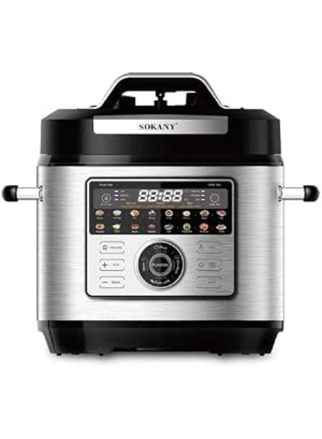 Sokany SK-07093 1300W Digital Pressure Cooker, 9 Liter Capacity