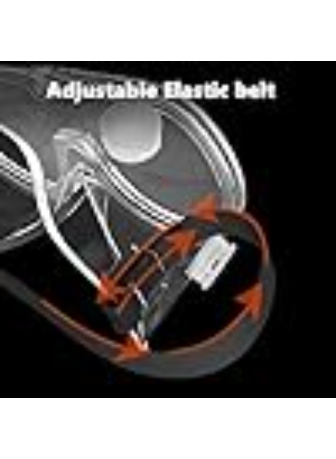 Generic Anti-Fog Protective Safety Goggles Clear Lens Wide-Vision Adjustable Chemical Splash Eye Protection Soft Lightweight Eyewear  - Image 3