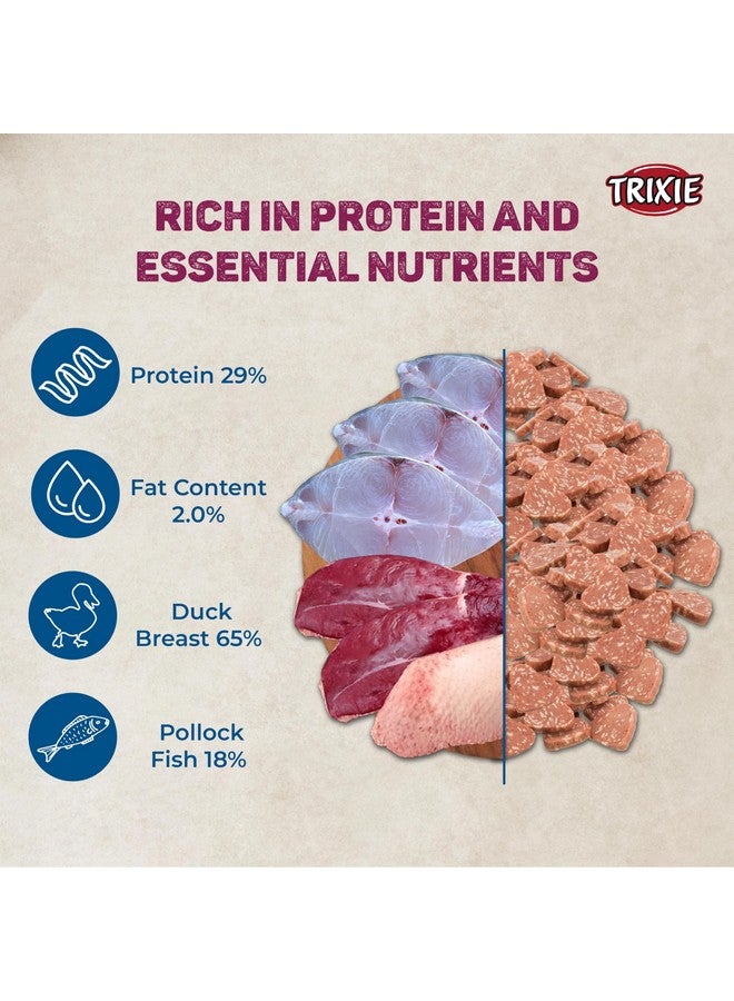 تريكسي مجموعة مكافآت القطط من مكعبات الدجاج بالجبن الفاخر وقلوب البط الفاخر، مكافآت غنية بالعناصر الغذائية للقطط، مناسبة لجميع السلالات - (عبوة من قطعتين) - Image 4
