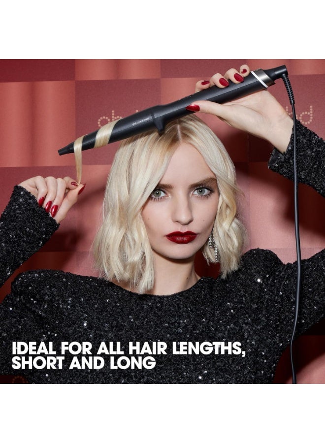 ghd Curve Chronos Conical Wand Gift Set – 28–23mm Curling Wand with Paddle Brush, Heat-Resistant Bag & Glove – Curl-Responsive Technology, 50% Smoother Hair & More Shine – Festive Hair Curler Set - Image 5