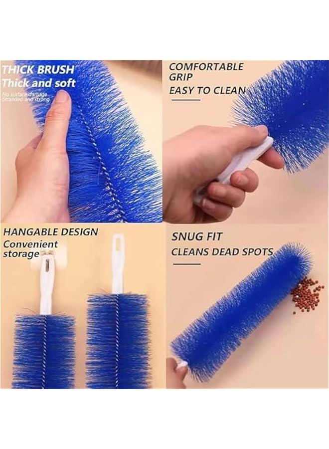Fan Cleaning Brush, 2024 Upgrade Flexible Fan Dusting Brush Non-Disassembly Fan Cleaning Brush Bendable Fan Cleaner Dust Brush Microfiber Duster for Screen Window Blinds Cobweb Corner Brush - Image 3
