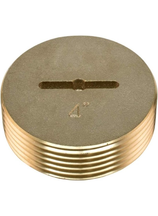Eastman 4 Inch Slotted Brass Cleanout Plug, 42004 - Image 1