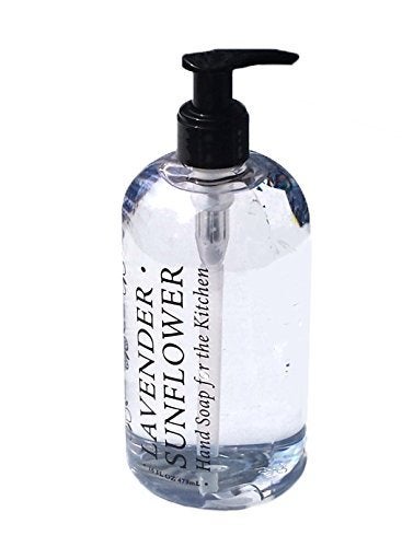 Greenwich Bay LAVENDER SUNFLOWER HAND SOAP FOR THE KITCHEN Enriched with Shea Butter Cocoa Butter Sunflower and Lavender Oils to Wash Odors and Germs 16 oz