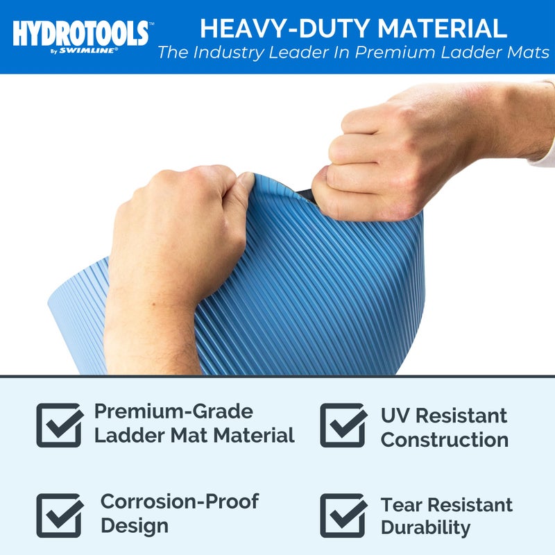 SWIMLINE HYDROTOOLS Protective Pool Ladder Mat for Above Ground Pools â€“ Safety & Stability for Stairs, Steps & Ladders â€“ Premium Durable Material, 48" x 60" - Image 3