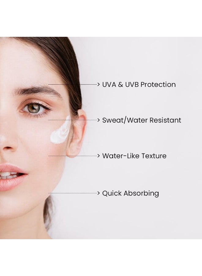 ThriveCo Brightening Pro Sunscreen for Women | SPF 50+ Pa++++ | Zero White Cast | Kojic acid, Vitamin C & Diacnemide™ | Non-sticky & Anti-Ageing | Boosts Collagen, Fades Dark Spots & Wrinkles | 50ml - Image 4