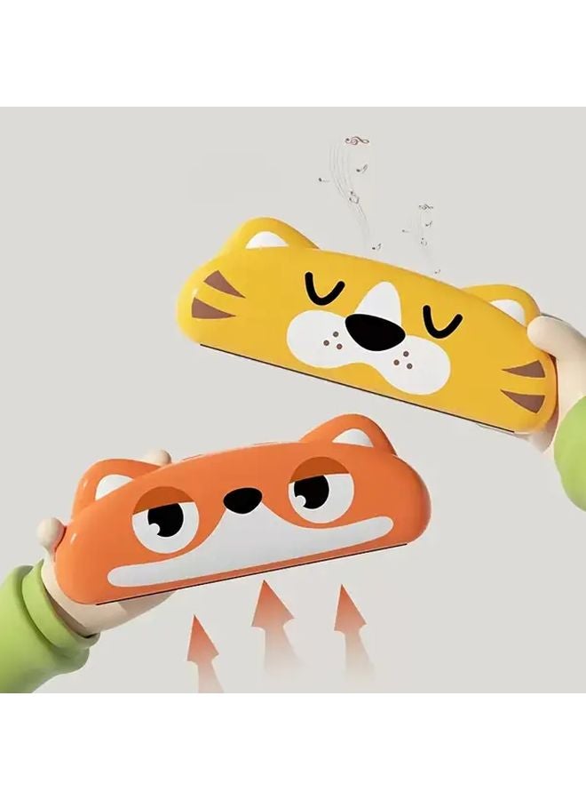 Fox Style Harmonica Toy With Animal Faces Safe Plastic Musical Instrument For Kids - Image 4