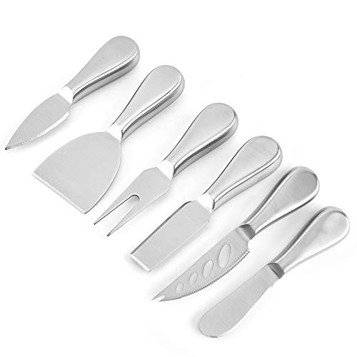 Clarmonde Premium Stainless Steel Cheese Tool Set - 6 Piece Cheese Knife Set - Cut, Spread All Your Favorite Cheeses - Image 1