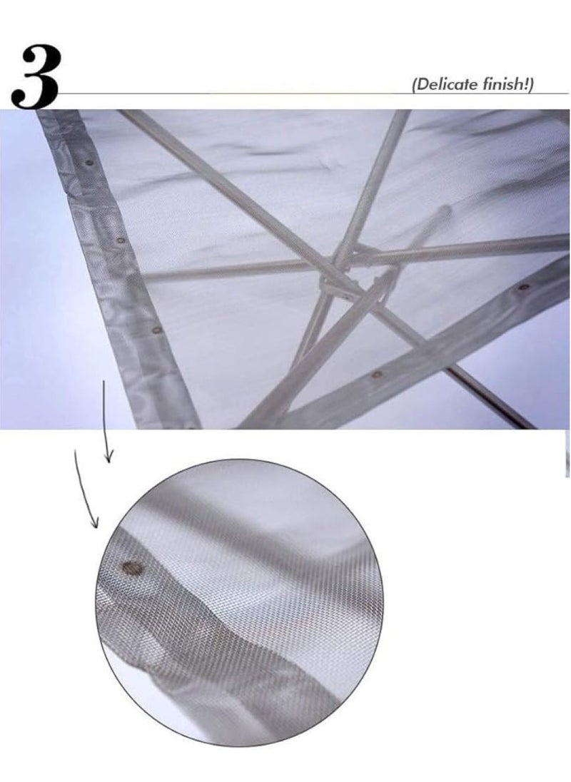 Albawadi Portable Fire Pit Outdoor Mesh Screens Stainless Steel Stand, Fire Place Backyard Wood Burning Camping Fireplace  - Image 3