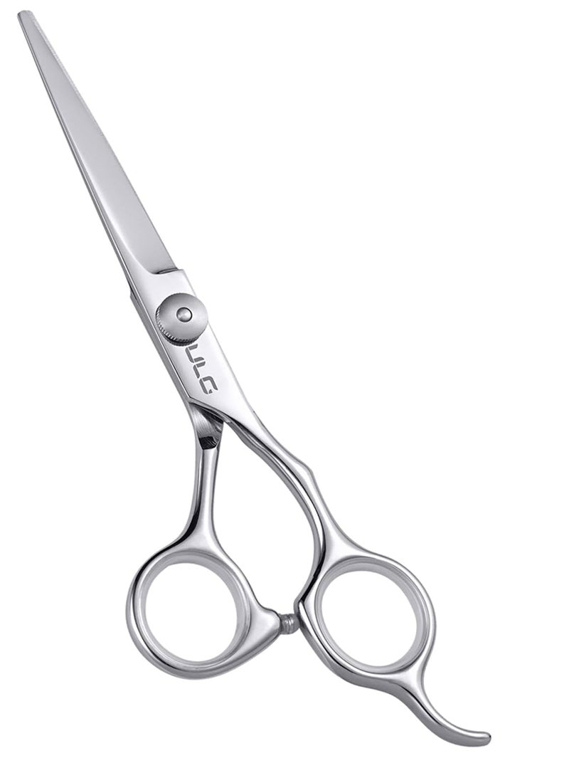 ULG Hair Cutting Scissors, ULG Professional Hair Scissors 6.5 inch Right-Hand Razor Edge Barber Shears Salon Hair Cutting Shears Made of Japanese Stainless Steel, Hand Sharpened Silver - Image 1