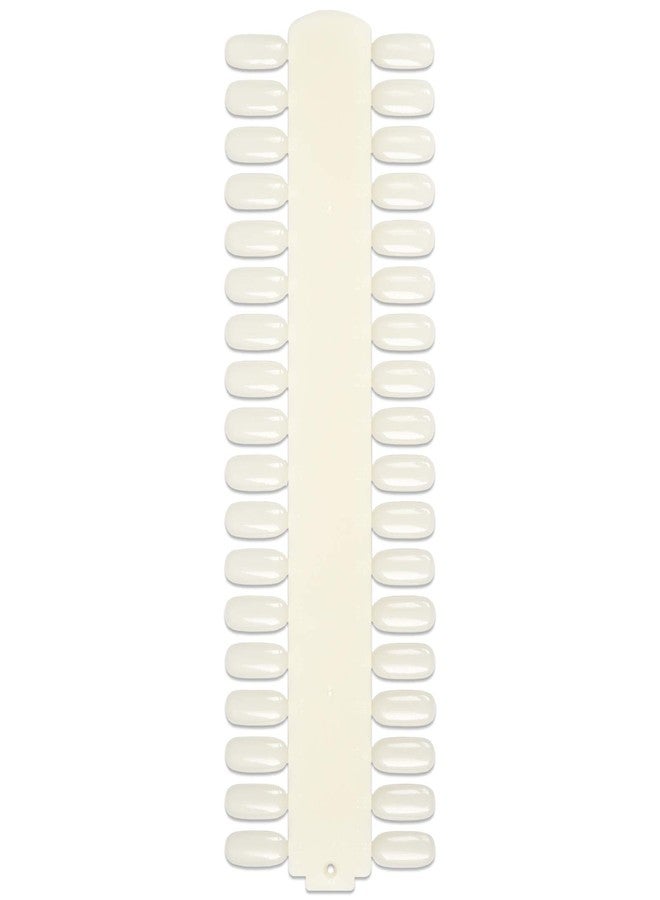 Beauticom 10 Palettes Beauticom 36 Nail Tips Display Board for Nail Art Design Pattern Practice and Swatch Nail Polish Colors(36 Tips Palette (Natural), 10 Pieces) - Image 1