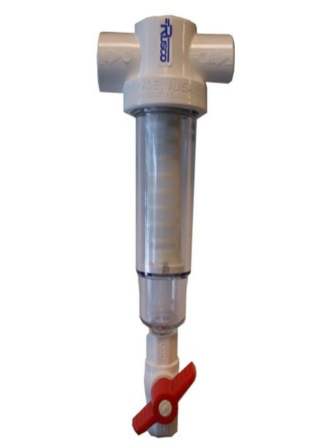 Rusco 3/4-60-F 60 Mesh 3/4 Spin-Down Polyester Filter with Flush Valve