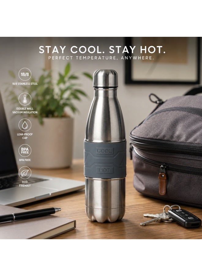 Bister Insulated Stainless Steel Water Bottle Tempsheild Technology 24Hrs Cold 12 Hrs Hot BPA Free Leak Proof Colder Hotter Longer 750 Ml Matt Polishing - Image 5