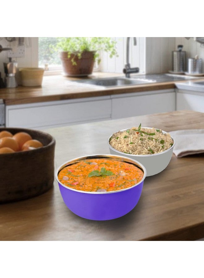 Bowl Fiery Stainless Steel Microwave Safe Bowls 6 Pieces Set (12Cm, 6 Pieces Set), 300 Milliliter - 300 Ml - Image 4