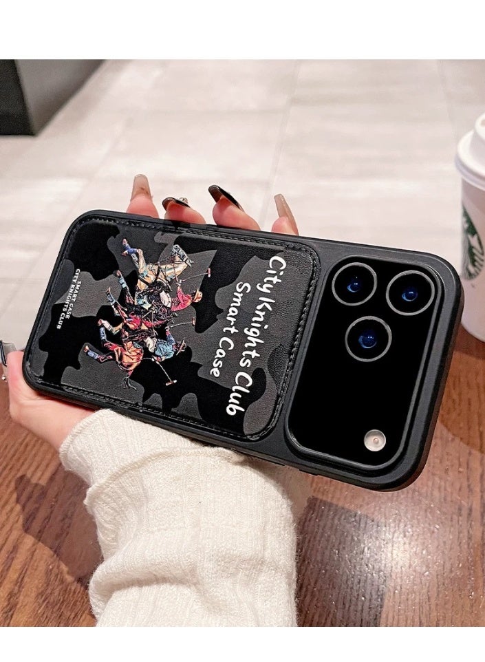 ICARLUS Magsafe Magnetic Phone Case for iPhone 17 Pro Max Shockproof Protective Cover Luxury Knight Custom Pattern - Image 2