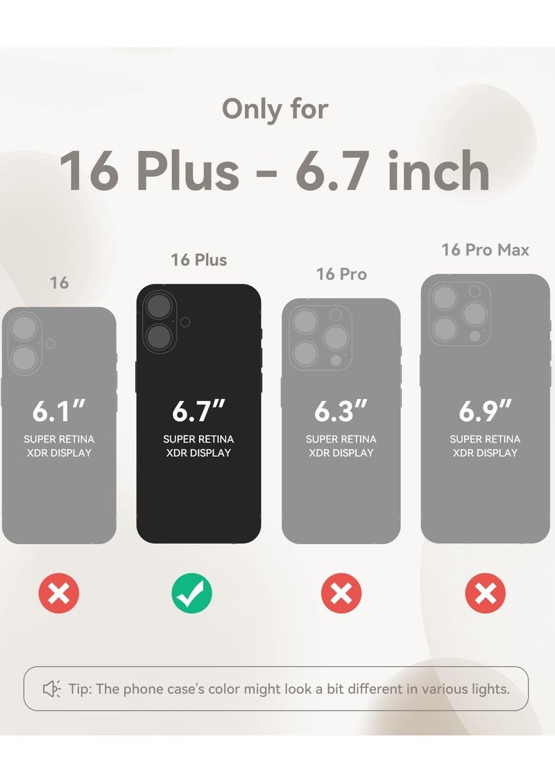 ELTRAZONE iPhone 16 Plus Case - Upgraded Silicone Case with Camera Protection, Compatible with MagSafe, Anti-Scratch Microfiber Lining & 2 Screen Protectors (Stone) - Image 2