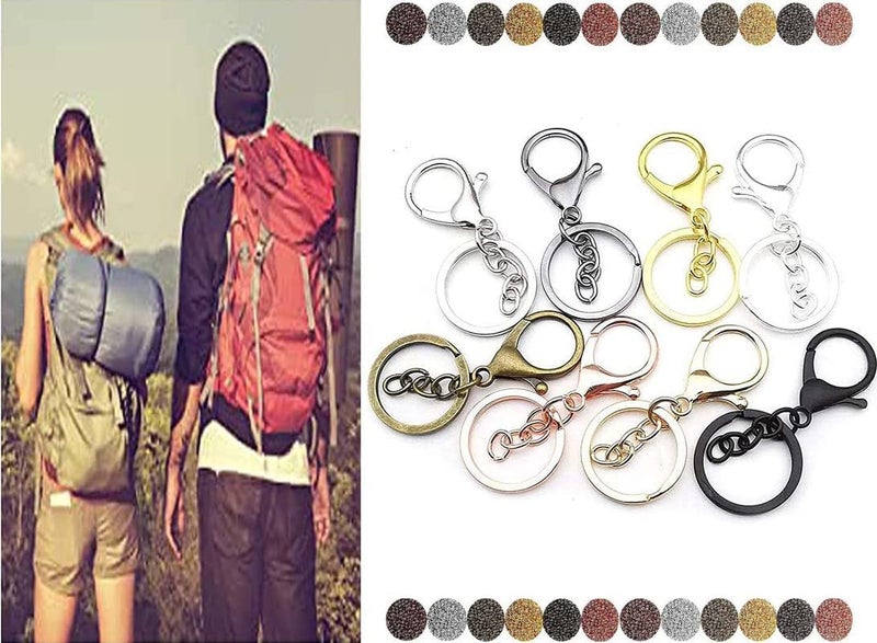 DIY Crafts DIY Crafts 10 Pcs Slide Buckles Golden Slide Buckle Only Metal Larger Lobster Clasp Extension Chain Hook D Ring Slide Buckle for Keychain Key Ring Clip Connector Bag Art Jewelry Making Finding  - Image 4