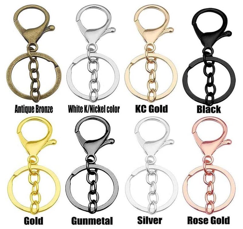 DIY Crafts DIY Crafts 10 Pcs Slide Buckles Golden Slide Buckle Only Metal Larger Lobster Clasp Extension Chain Hook D Ring Slide Buckle for Keychain Key Ring Clip Connector Bag Art Jewelry Making Finding  - Image 3