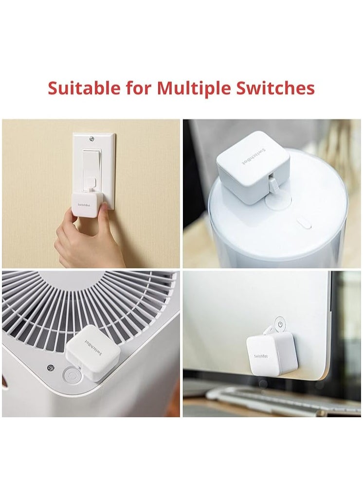 SwitchBot SwitchBot Bot Smart Button for Switch On/Off - Transform Regular switch to Smart Switch (White)  - Image 3