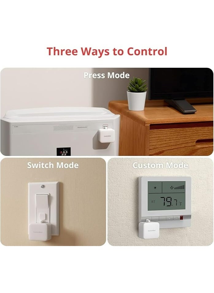 SwitchBot SwitchBot Bot Smart Button for Switch On/Off - Transform Regular switch to Smart Switch (White)  - Image 4
