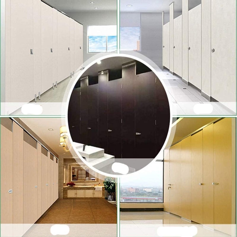 KYIEN 2Pcs Stainless Steel PublicToilet Toilet Partition Hardware Connection Accessories Hotel Shopping Mall Public Toilet Partition Hinge Self-Closing Spring Hinge (Right Side) - Image 3