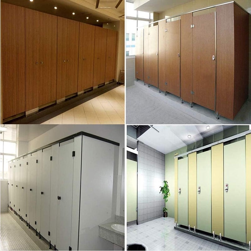 KYIEN 2Pcs Stainless Steel PublicToilet Toilet Partition Hardware Connection Accessories Hotel Shopping Mall Public Toilet Partition Hinge Self-Closing Spring Hinge (Right Side) - Image 5
